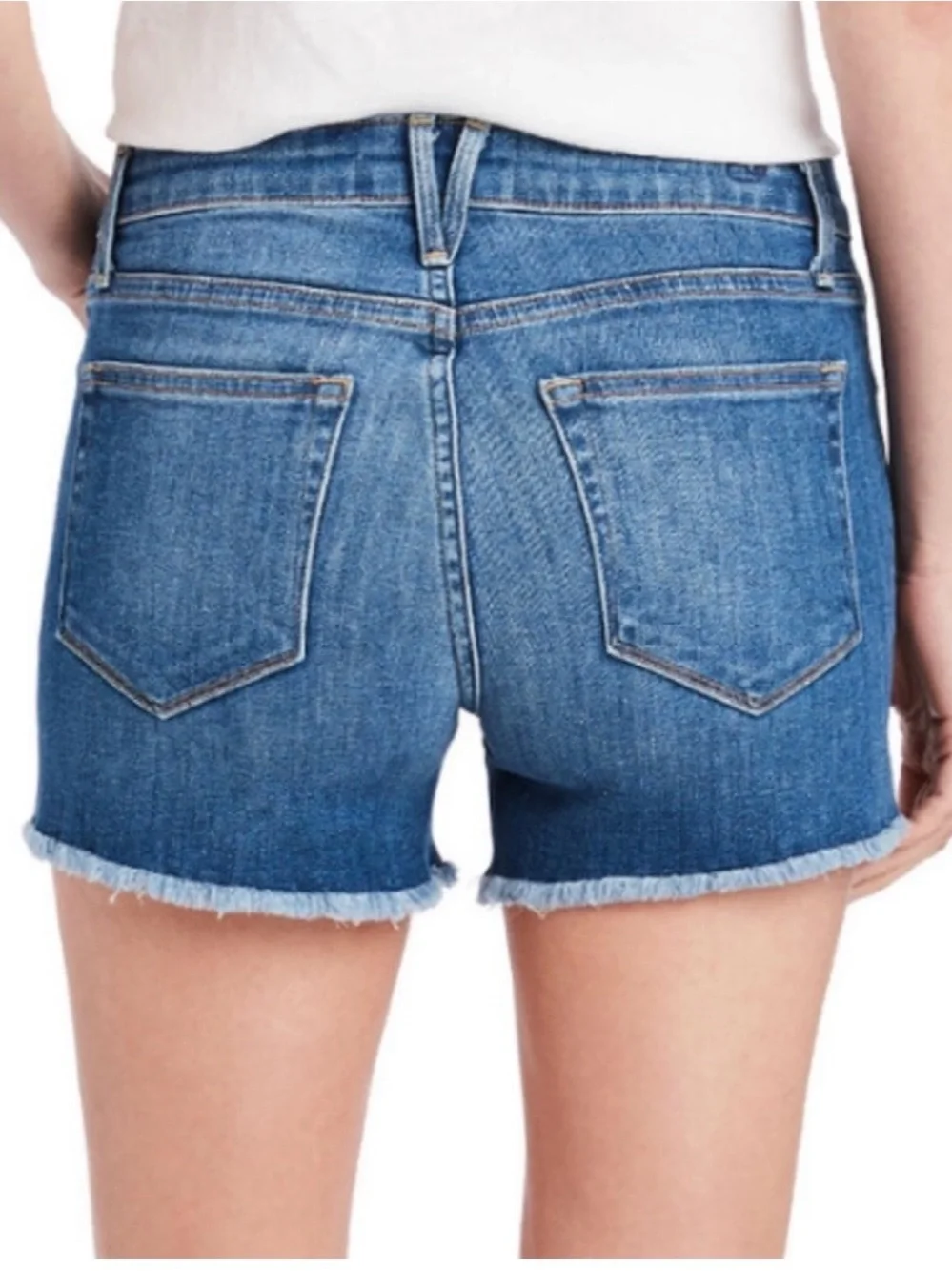 Vineyard Vines Jamie Corded Blue Frayed Hem Denim Shorts Women’s Size 24